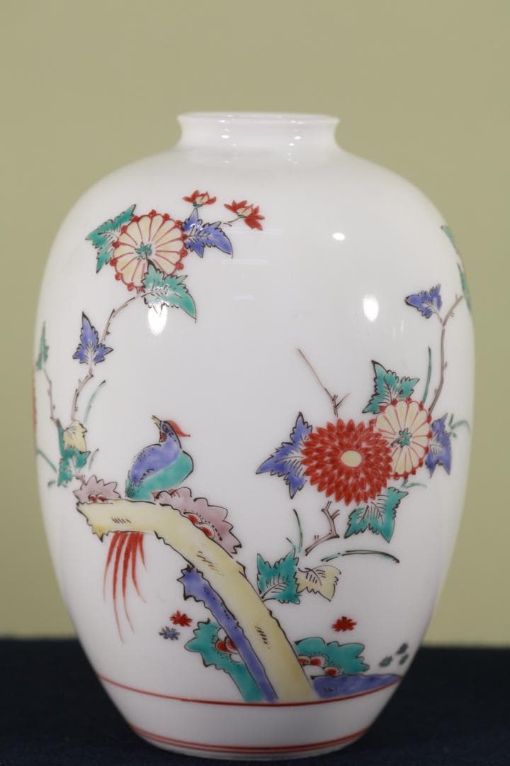 柿右衛門 作品3点 良好 人間国宝 花瓶等 有田焼 箱無無傷