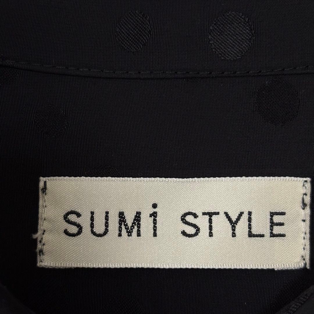 SUM1 STYLE スミスタイル アシメプリーツブラウス ドット切替 - メルカリ