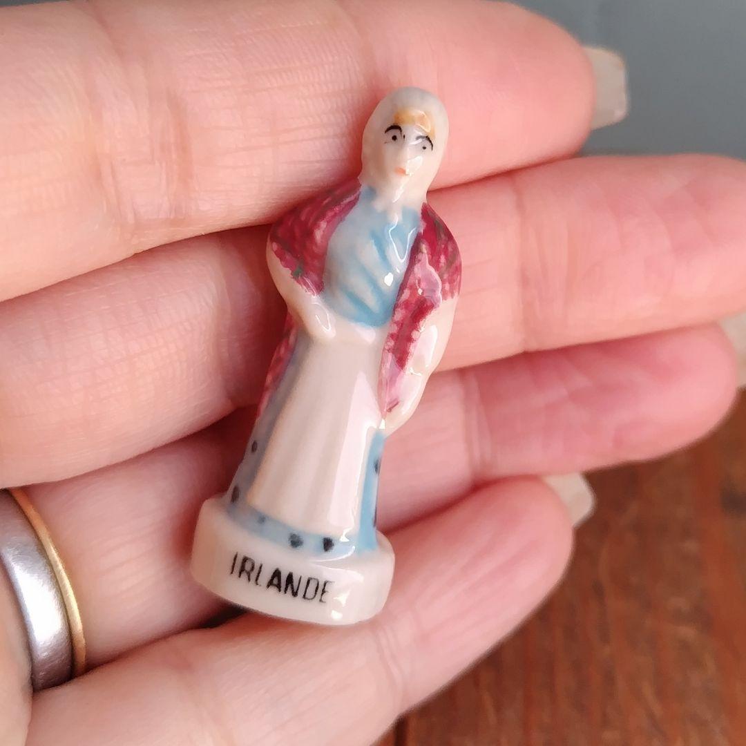 ビンテージフェーブ アイルランド フランス雑貨 陶器置物ガレット