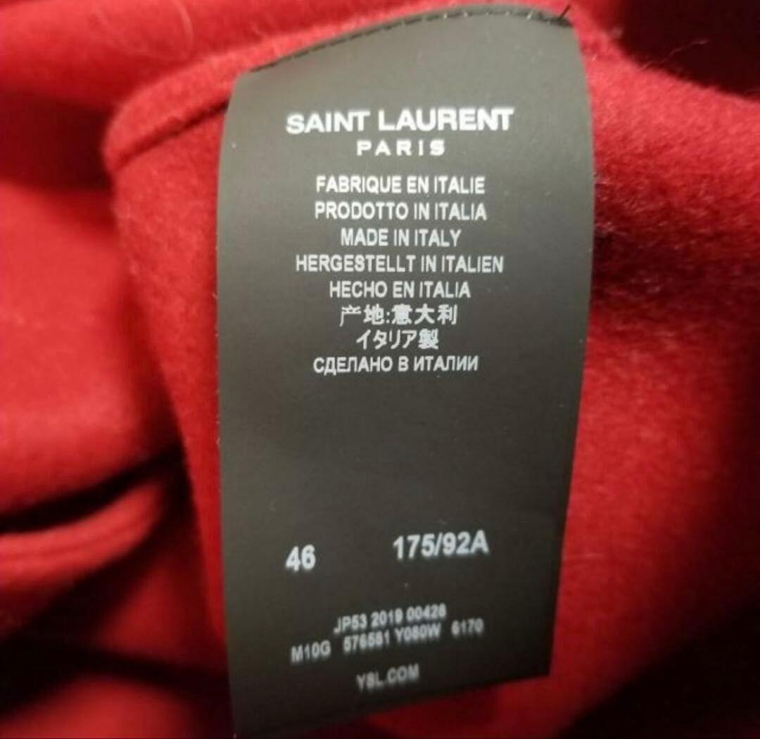 美品】SAINT LAURENT Paris 13AW ダッフルコート レッド