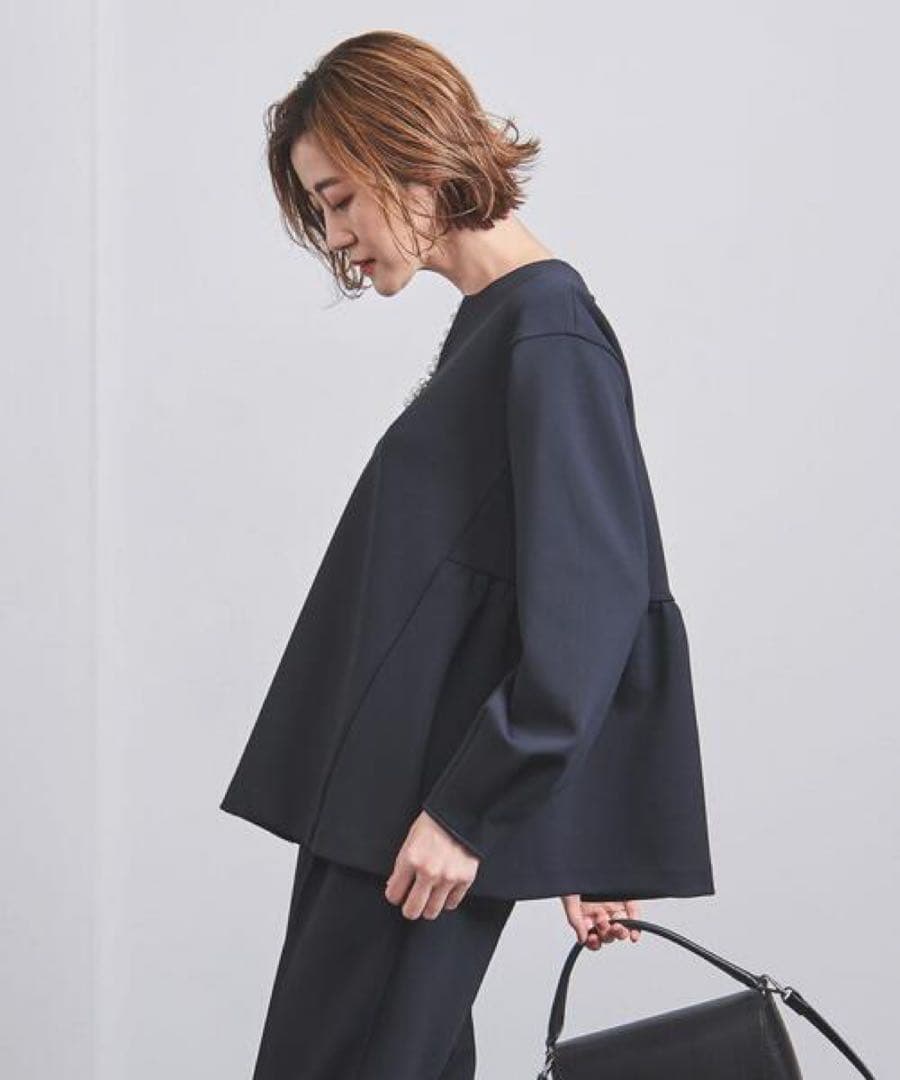 美品✨ユナイテッドアローズ SPONGY パールモチーフブラウス36