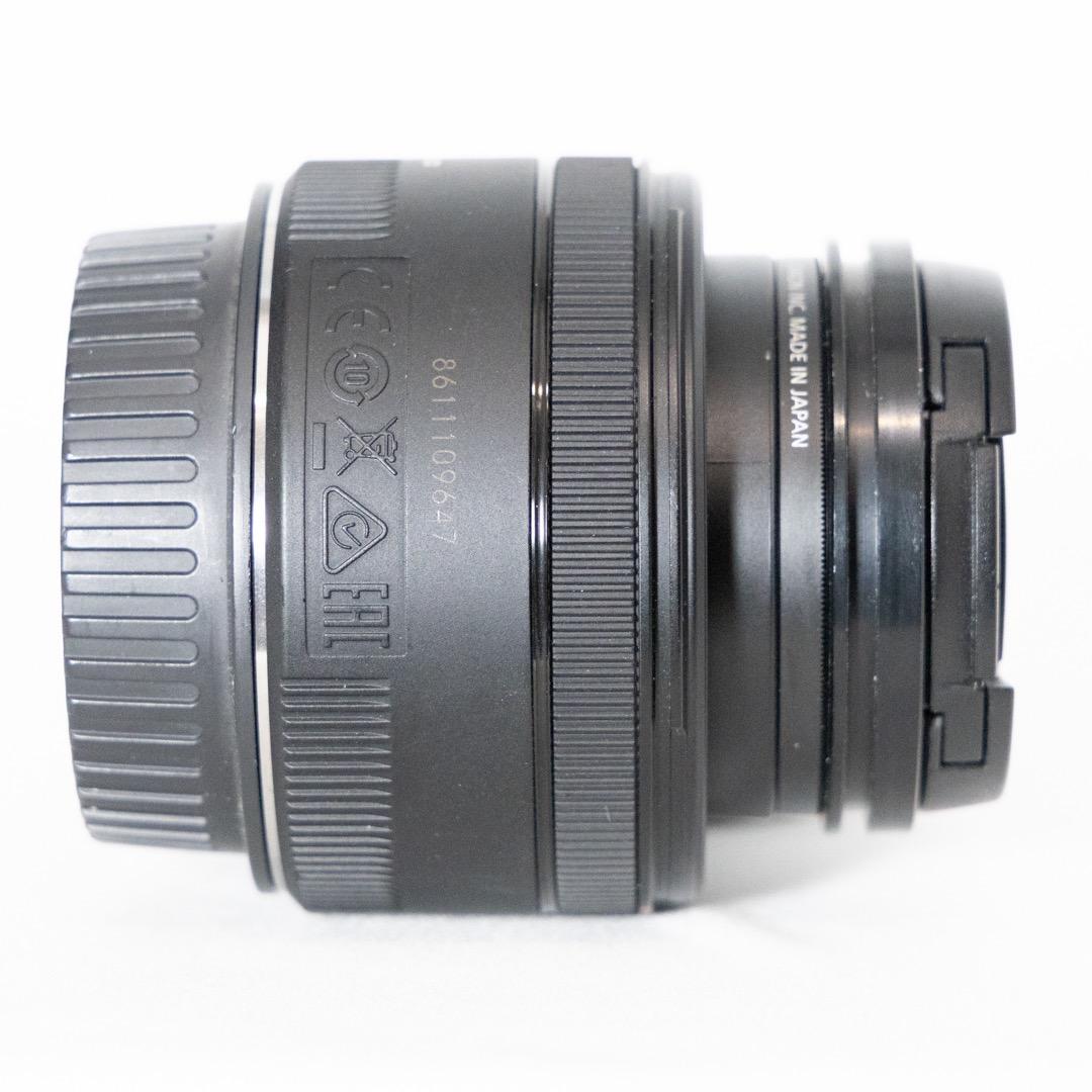 Canon EF 50mm f/1.8 STM 単焦点レンズ 社外レンズフード付