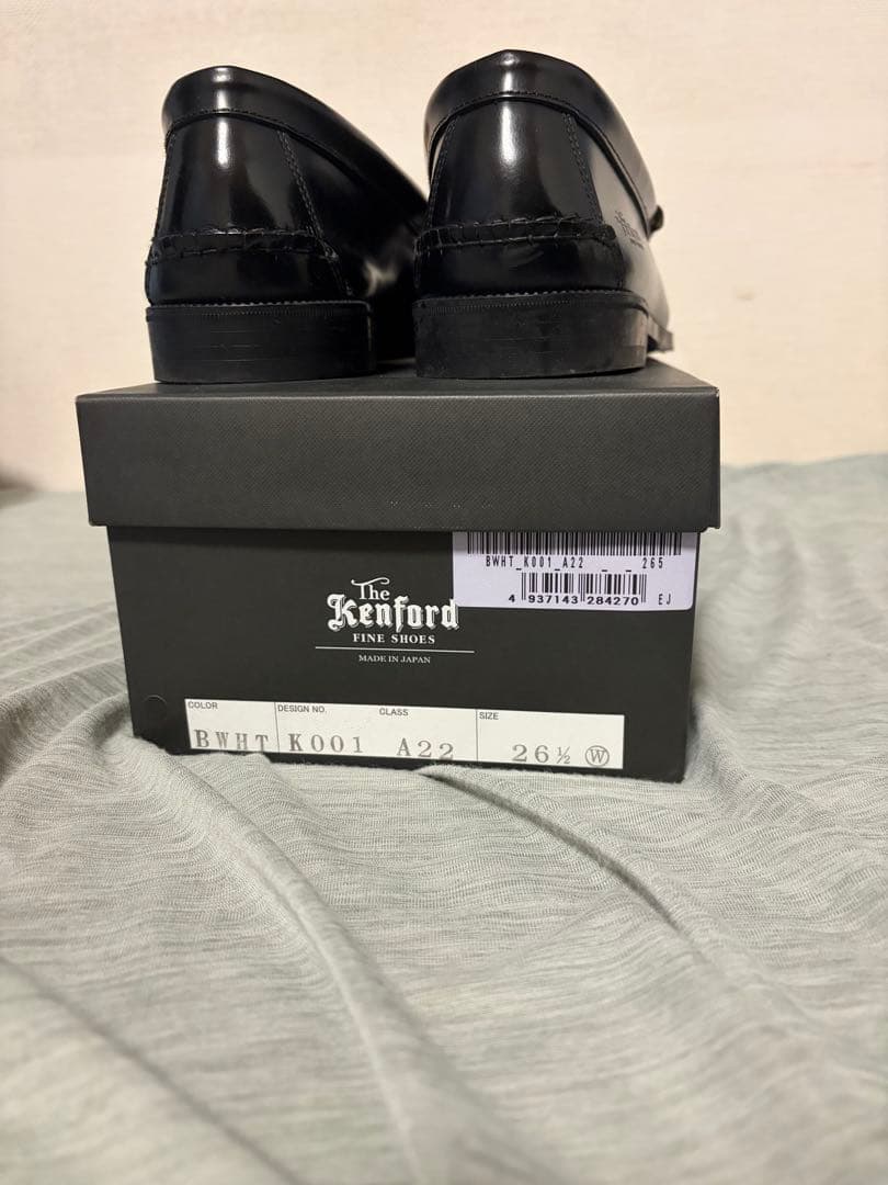 Kenford ローファー ホワイト/ブラック 26.5cm