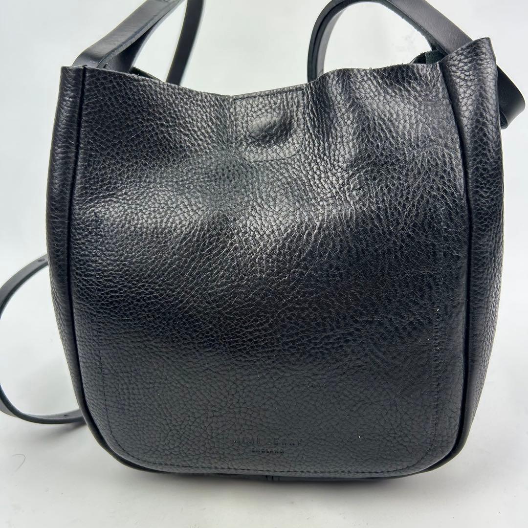 美品】ミミベリー ショルダーバッグ オールレザー ターンロック