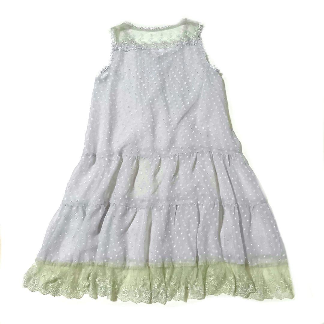 00s コケット ウィッシュコア 姫カジ ジレワンピ キャミセット レース