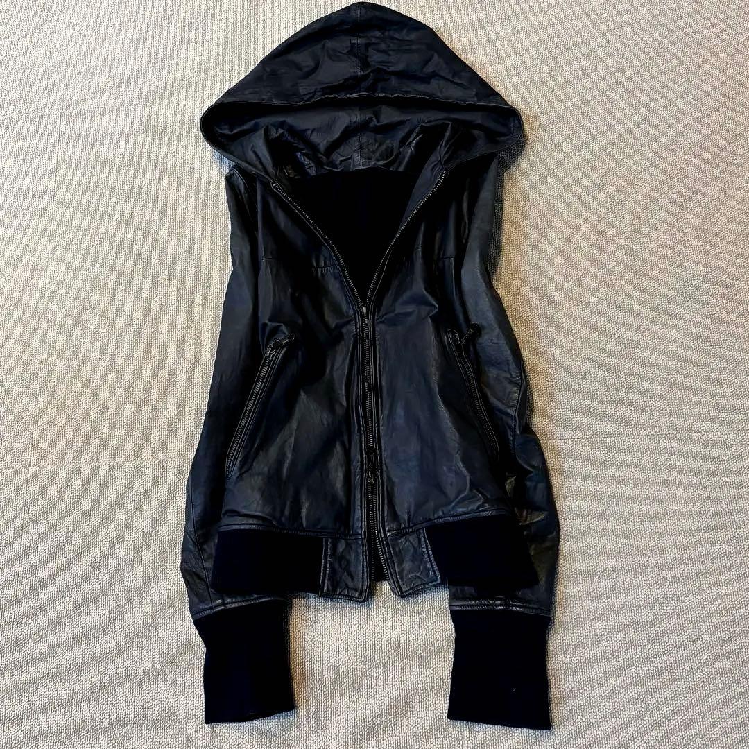 00's archive LGB レザー フーディー ダークウェア y2k - メルカリ