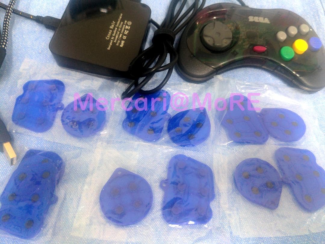 第三科学研究所 USBサターンパッド 替え用ゴム PS4用アダプタ セット