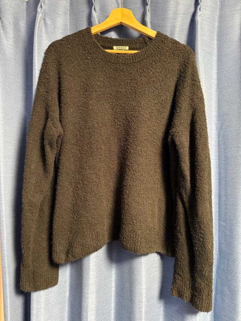 AURALEE COTTON LINEN SHAGGY KNIT黒 サイズ4 - メルカリ