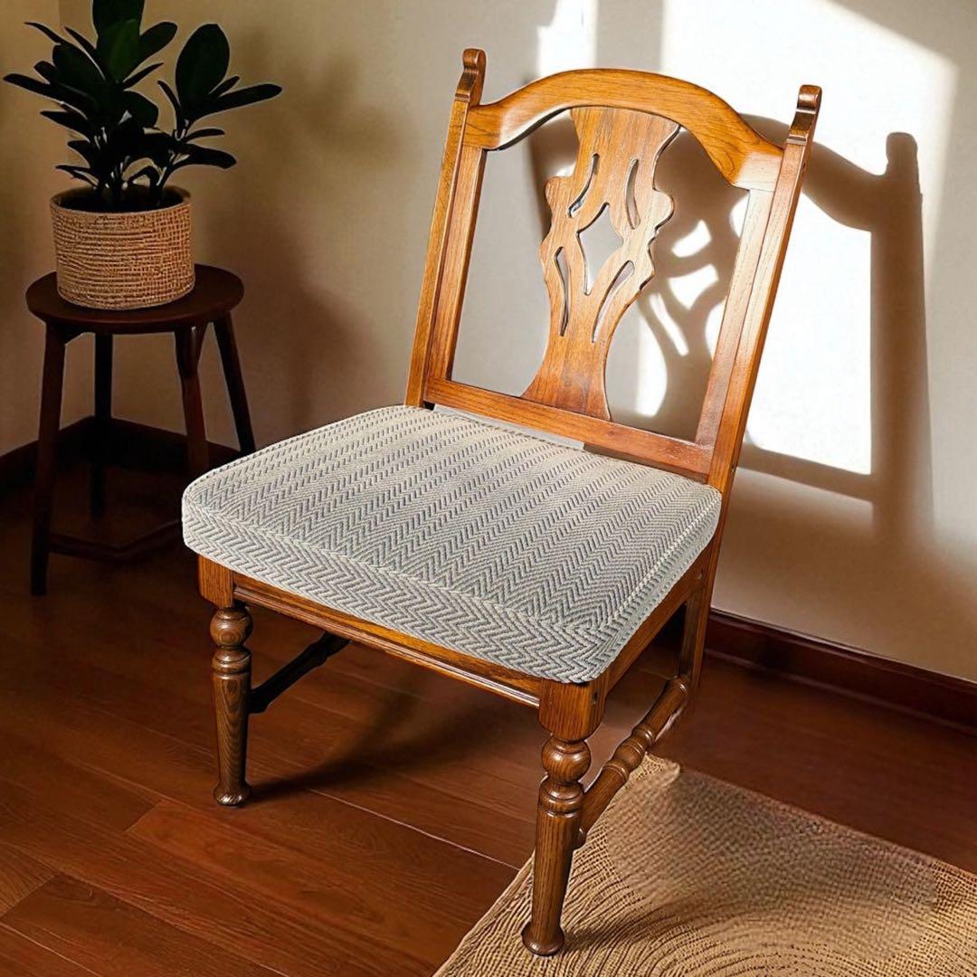 HR802 三越ブルージュ　アームレスチェア　ダイニングチェア 三越（Mitsukoshi） MITSUKOSHI Brugge 三越ブルージュ オーク材