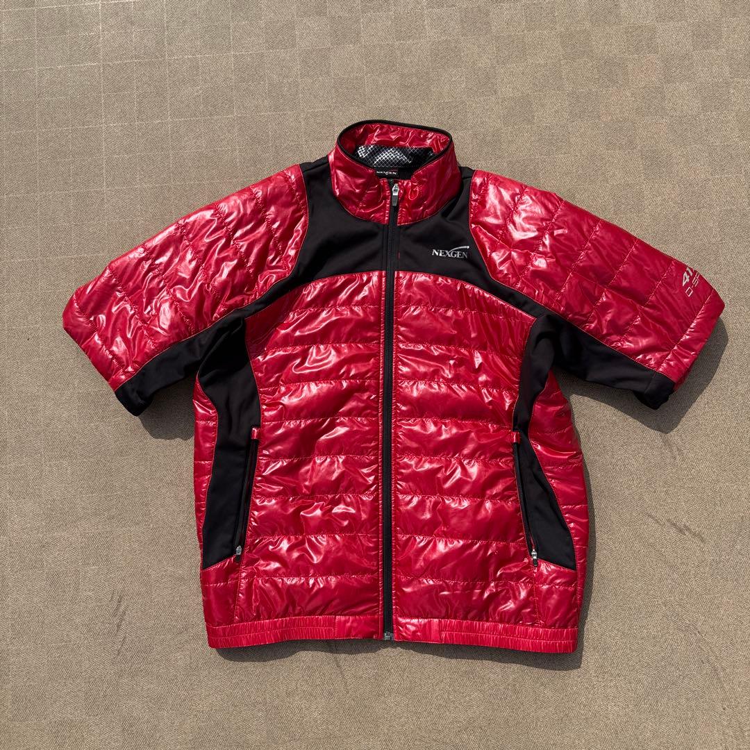 y2k archive 赤ライトダウンジャケット キルティング 短丈 ギミック