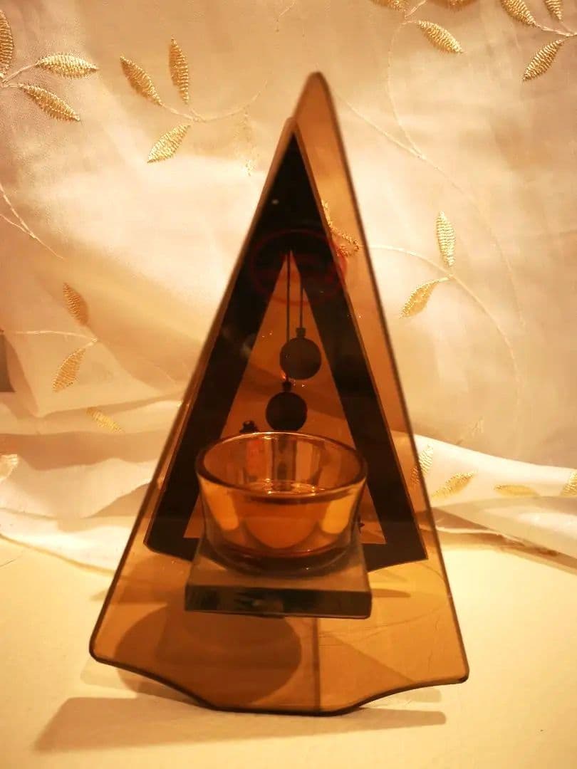 キャンドルホルダー ブラウン あたたかみ 星 もみの木 ボール クリスマス