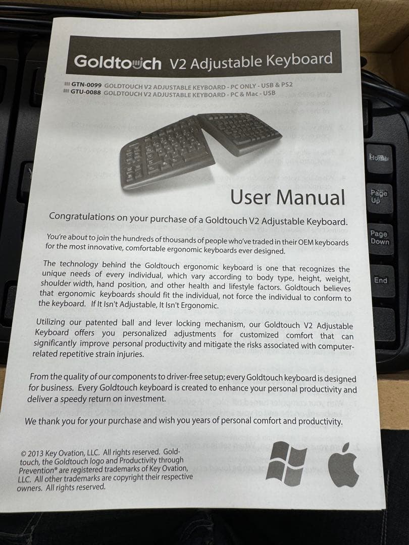 Goldtouch V2 std Blk PC/MAC (GTU-0088) - メルカリ