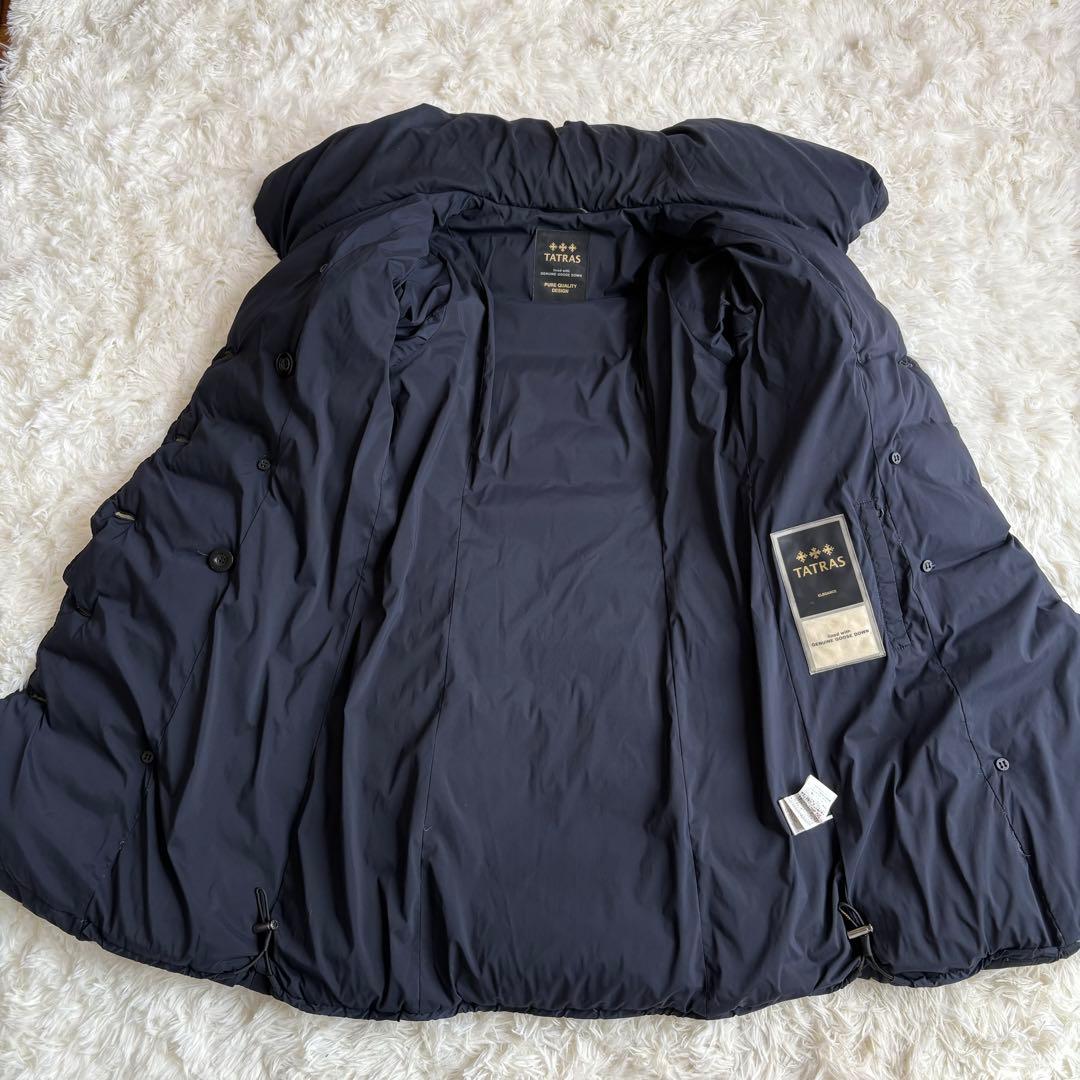 極美品 TATRAS 定価9.5万円 ダウンジャケット ネイビー 01 - メルカリ