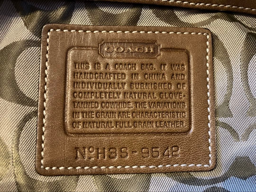 COACH コーチ ワンショルダーバッグ ホーボー ハーフムーン ブラウン