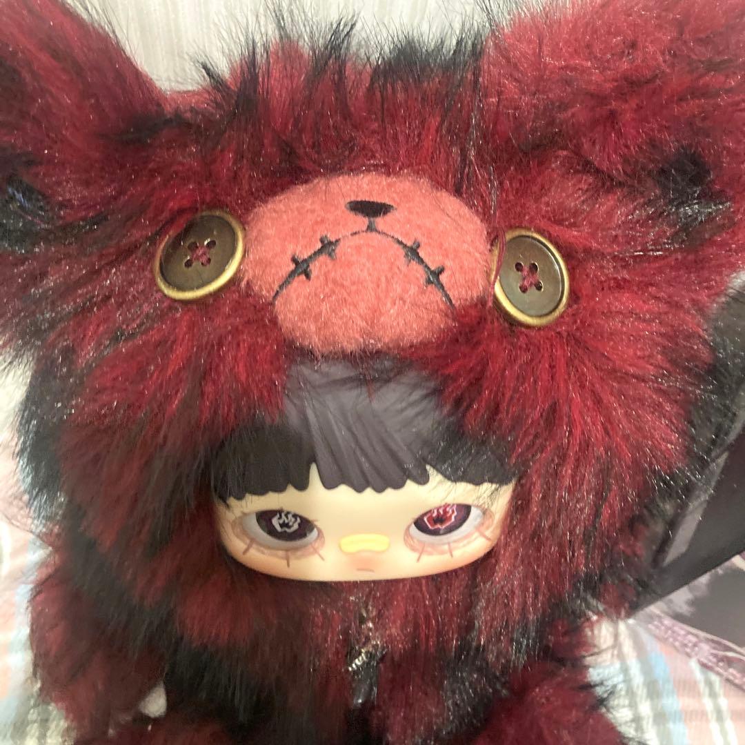 Maymei メイメイ新作 反逆シリーズ 水色 うさぎ 赤 ぬいぐるみ リュック