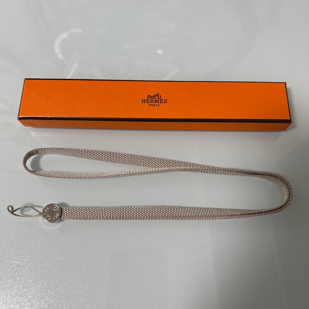 エルメス　ストラップ (ベージュ系) HERMES エルメス ショルダーストラップ バンドリエール 25mm 105cm