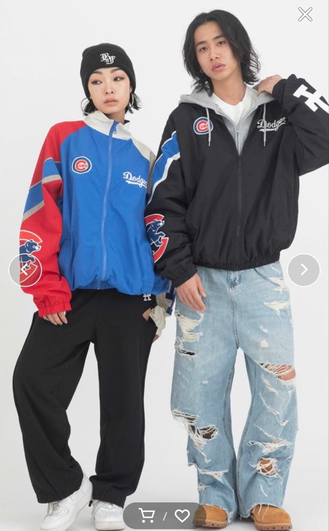 カブス ドジャース momo 着用 TOKYO SERIES ナイロンジャケット - メルカリ