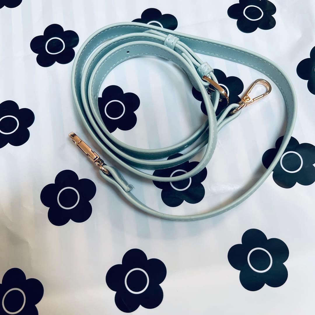 MARY QUANTアミコミデイジーポイント 2WAYミニトート パールブルー