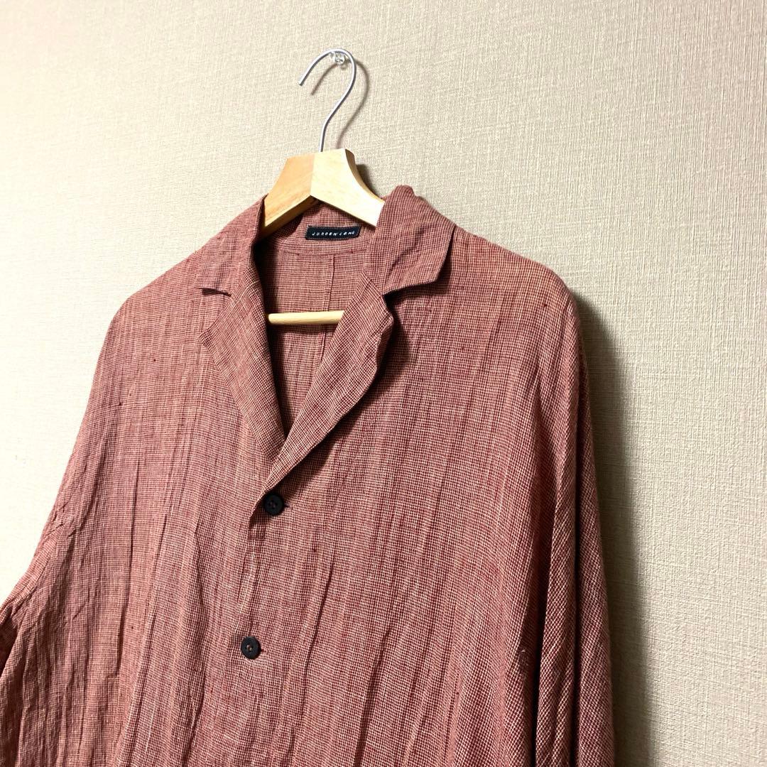 Jurgen Lehl ヨーガンレール カーディリネンチェック - メルカリ