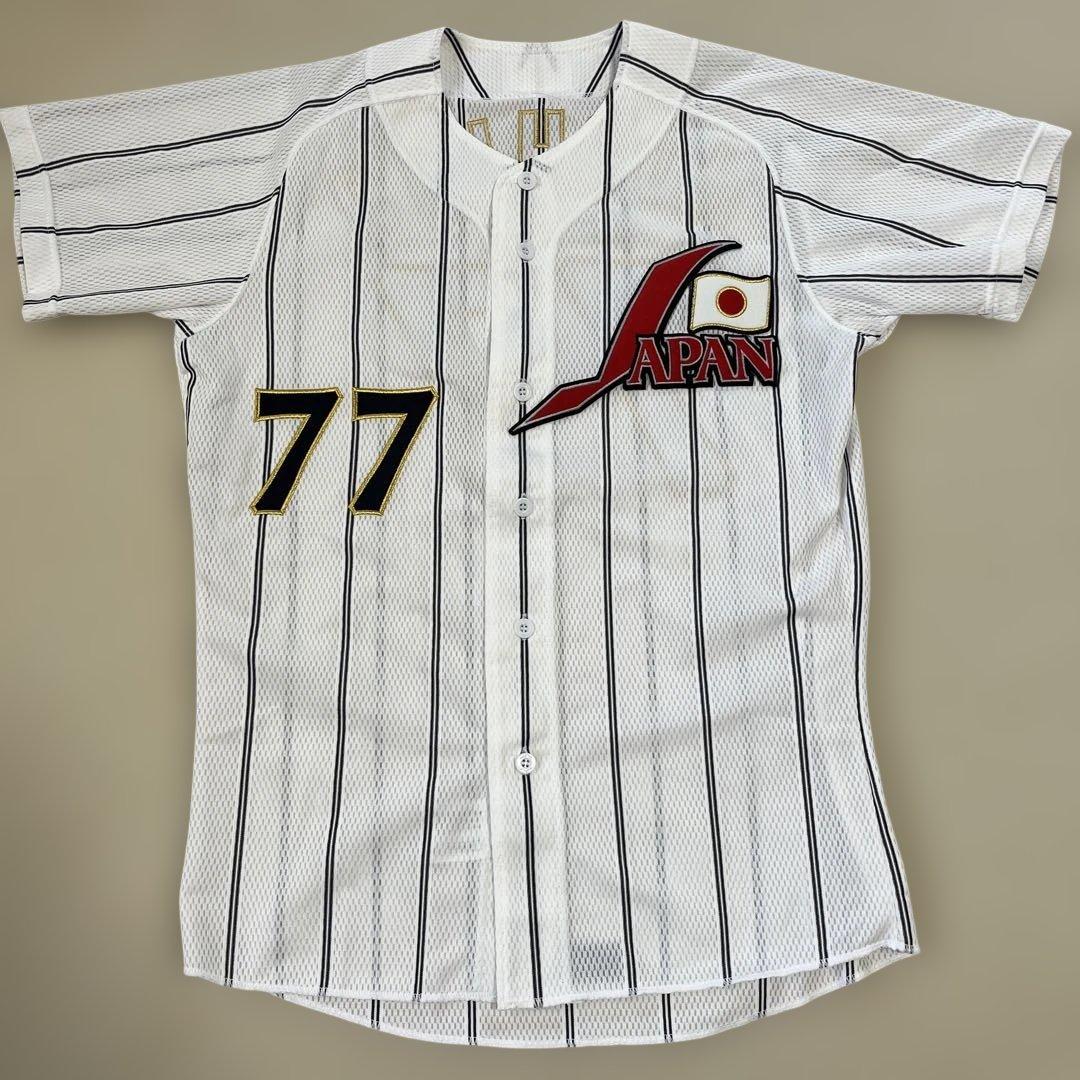 サムライジャパン日本代表レプリカユニフォーム 星野仙一監督 77 北京