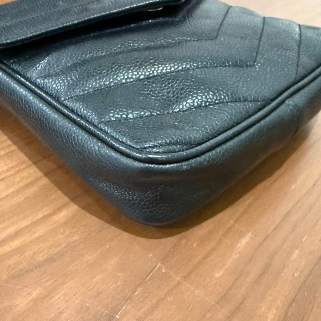 セール】シャネル キャビアスキン シェブロン ショルダーバッグ