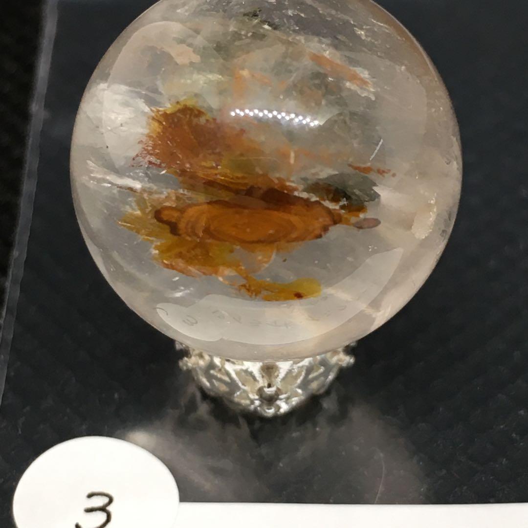 パイライトインクォーツ✨ライモナイト共生✨18.5mm✨虹入り✨ - メルカリ