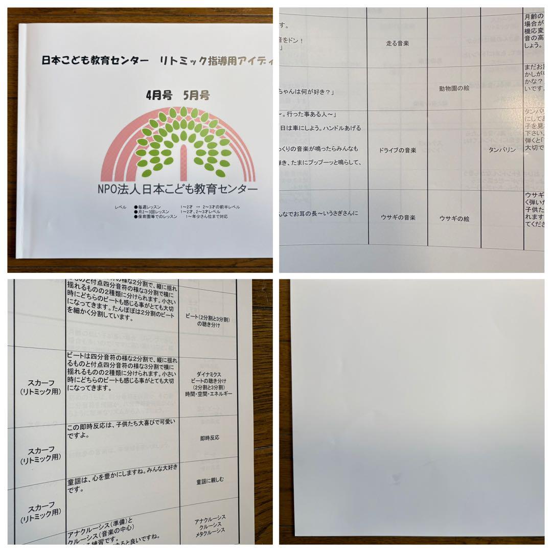 日本こども教育センター リトミック教材一式 まとめ売り（アイディア譜