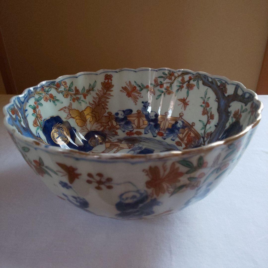 A 202 古伊万里 桜花唐子文色鉛筆鉢 A 202 古伊万里 桜花唐子文色鉛筆鉢 - メルカリ