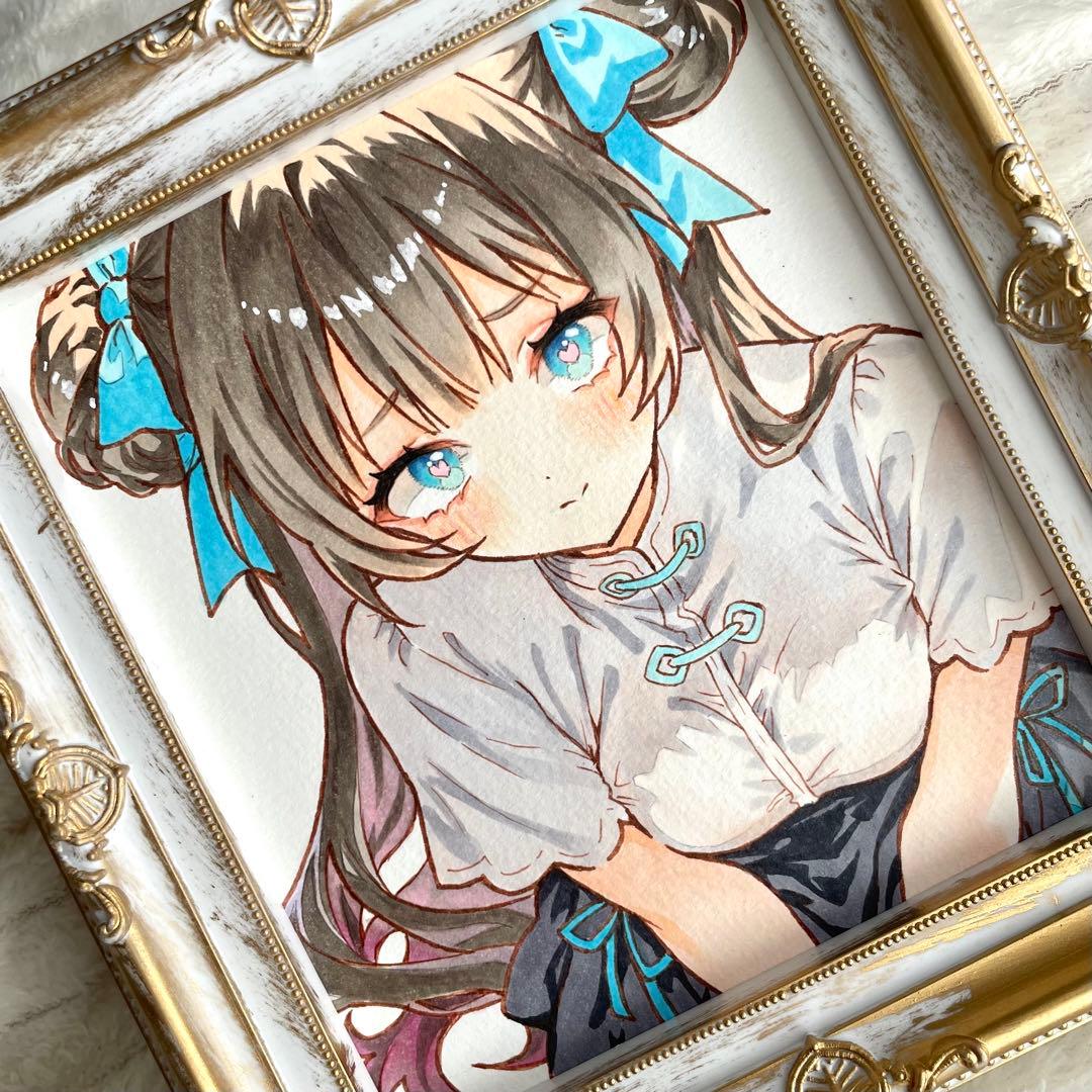 小色紙】 手描き アナログ オリジナル イラスト - メルカリ