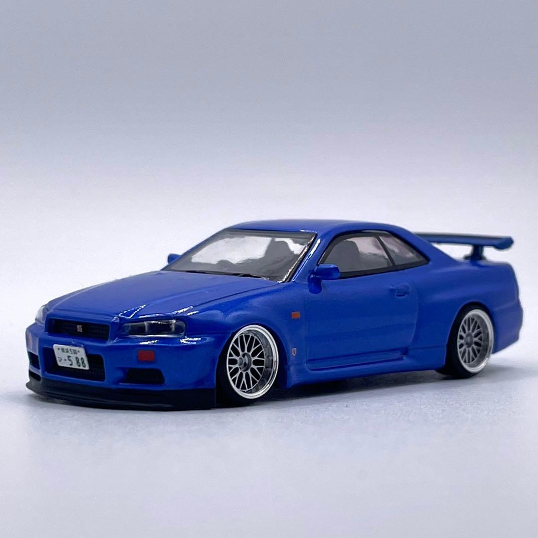 1/64 MINIGT 日産 R34 GT-R カスタム品 BBS - メルカリ