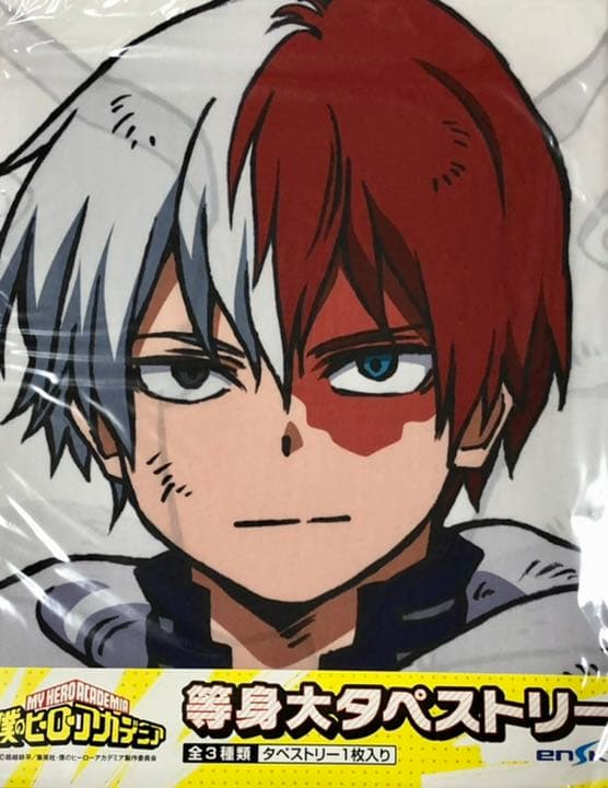 新品未使用 ヒロアカ 等身大タペストリー 轟焦凍 僕のヒーロー