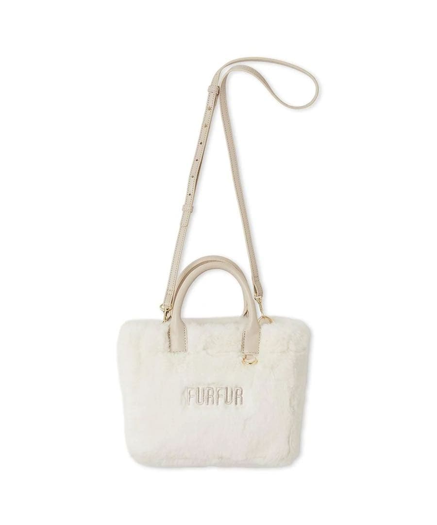 FURFUR ファーショルダーバッグ アイボリー - メルカリ