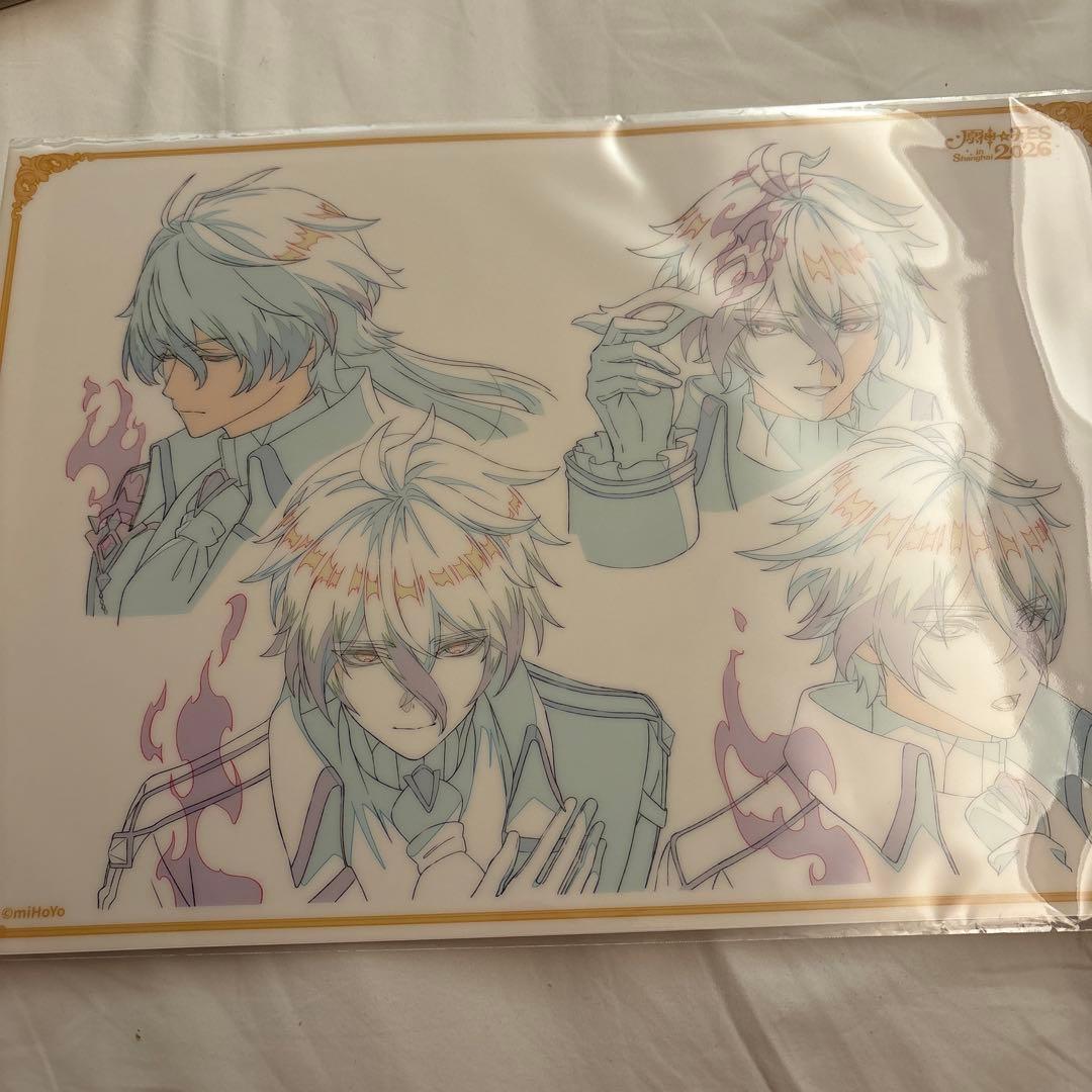 原神 fes フェス vipチケット PVCデスクマット フリンズ 折れ跡あり 原神 2024フェスシリーズ デスクマット Genshin 原神,キャラグッズ