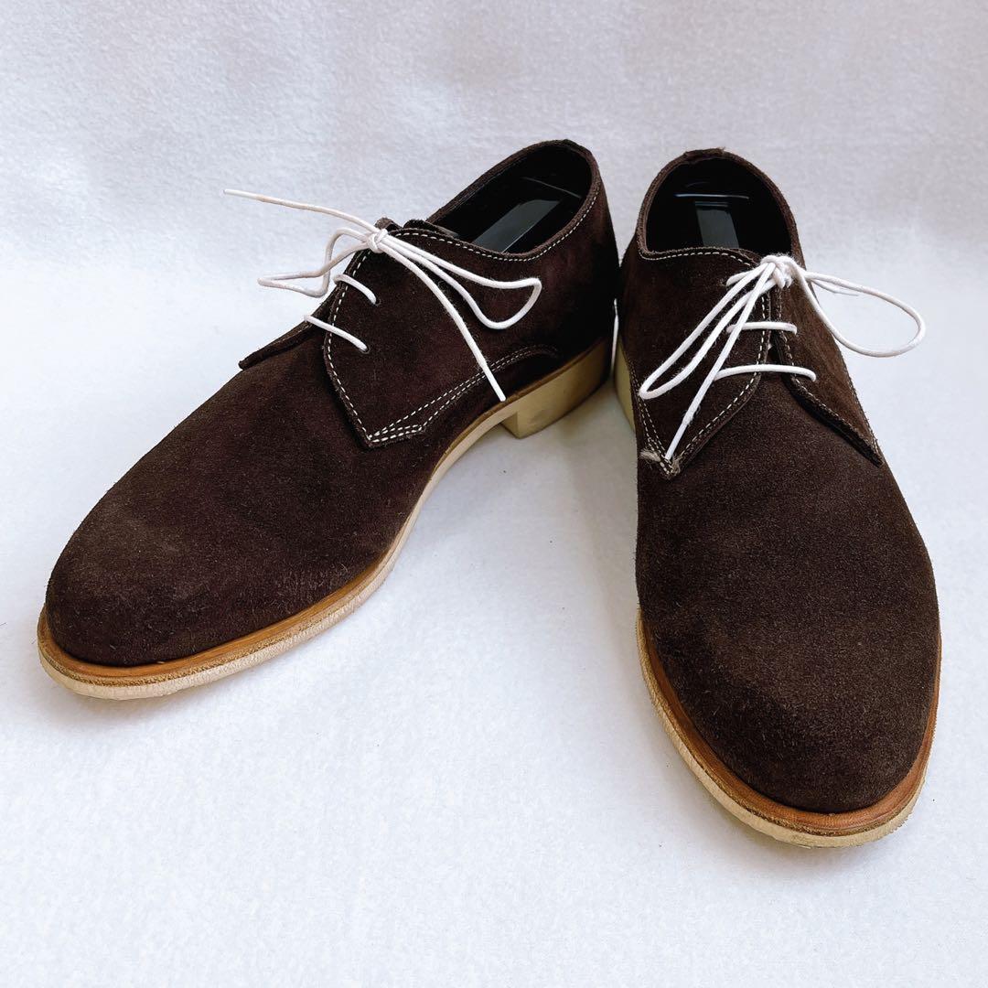 美品 パラブーツ アローズ別注 サナリースエード プレーントゥ ブラウン