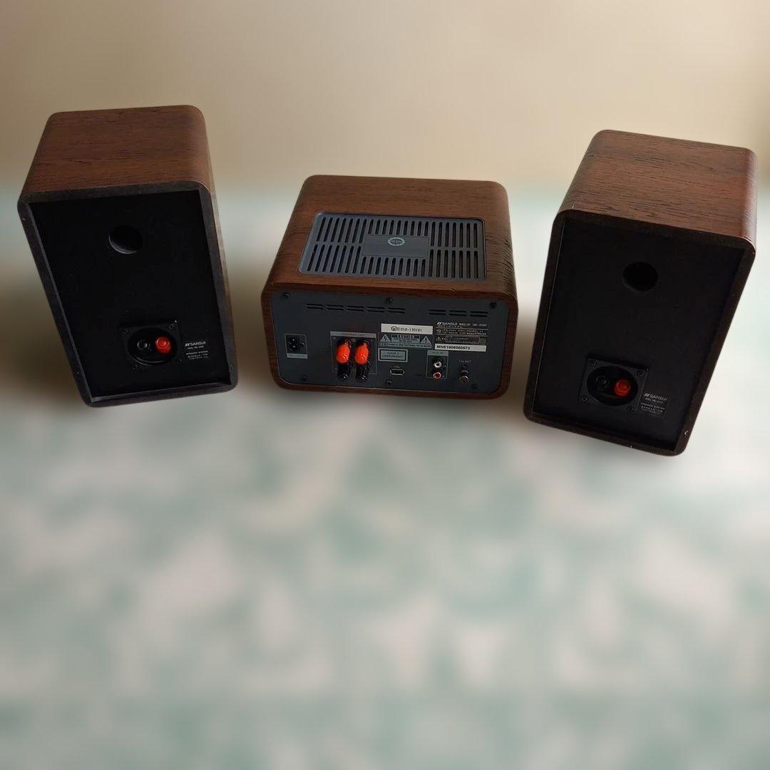 SANSUI 真空管ハイブリッドアンプ搭載SMC-300BT ブラウン - メルカリ