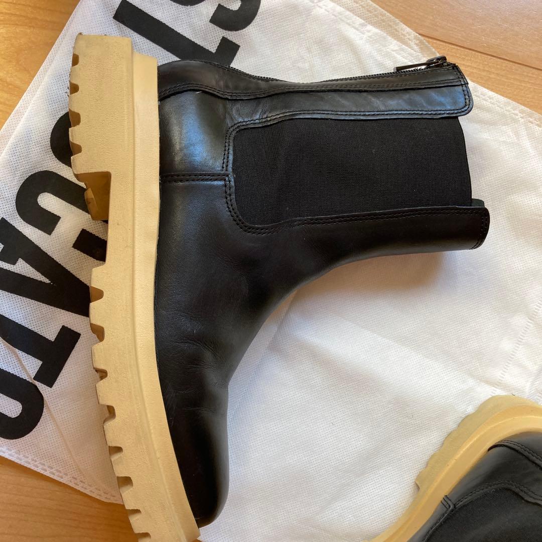 STACCATO サイドゴアレザーポップブーツ スタッカート24.5cm STACCATO