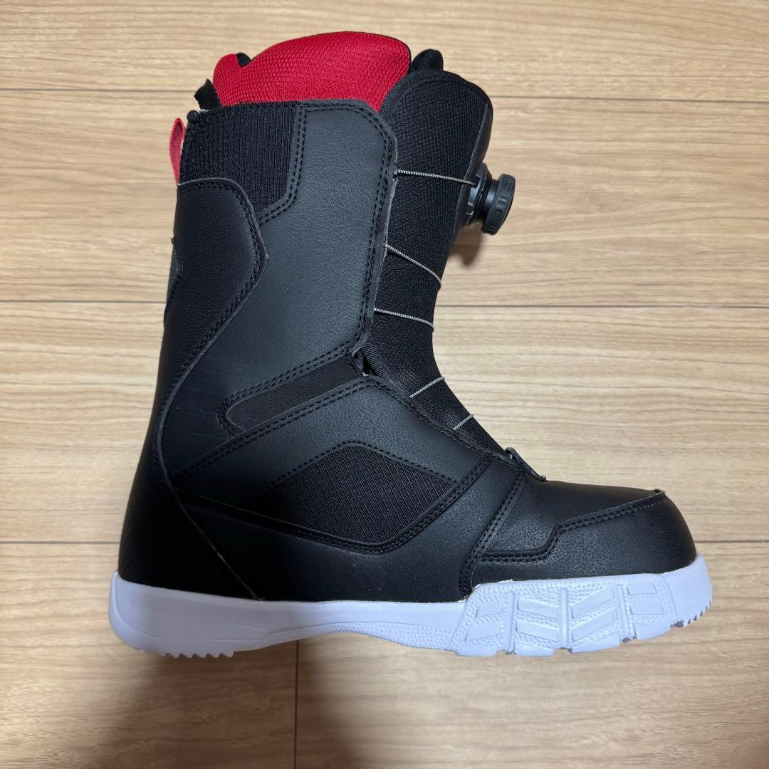 DC スノーボードブーツ ブラック/レッド - メルカリ