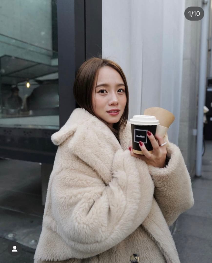 マックスマーラMAXMARAテディベアコート♡サンド人気色¥60万正規店購入