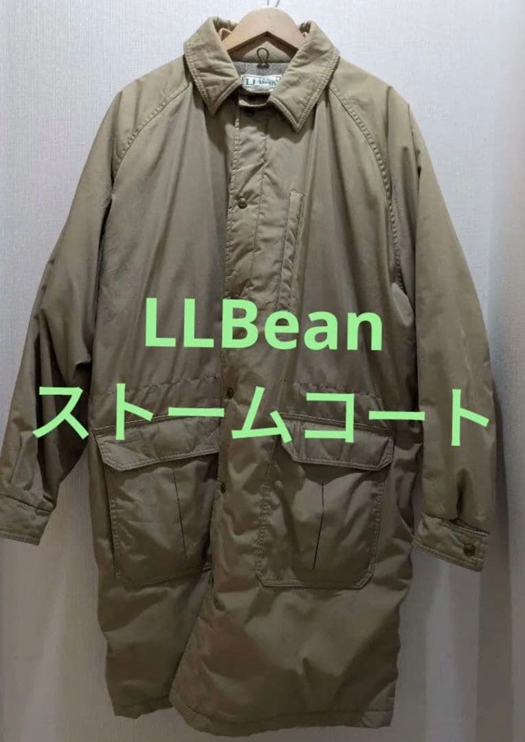 ア*ロ様 80s USA製（XL美品）　L.L.Bean ベージュ ストームコー