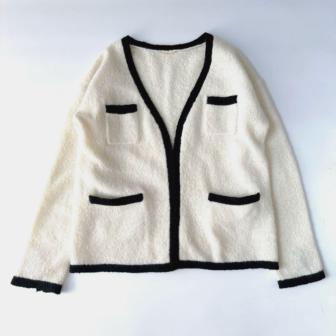 美品⁑ドゥーズィエムクラス ウールカシミヤバイカラーニット