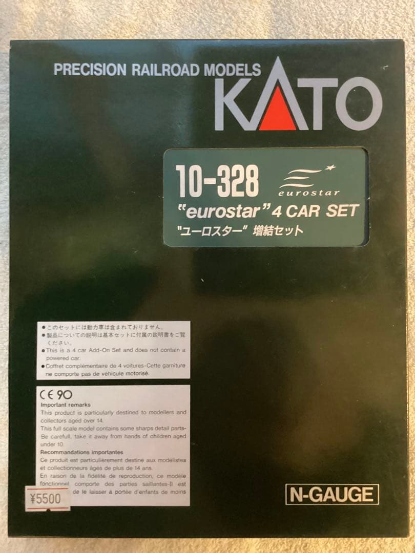 カトー　10-328 ユーロスター　増結セット 楽天市場】Nゲージ ユーロスター 新塗色 4両増結セット EUROSTAR TM