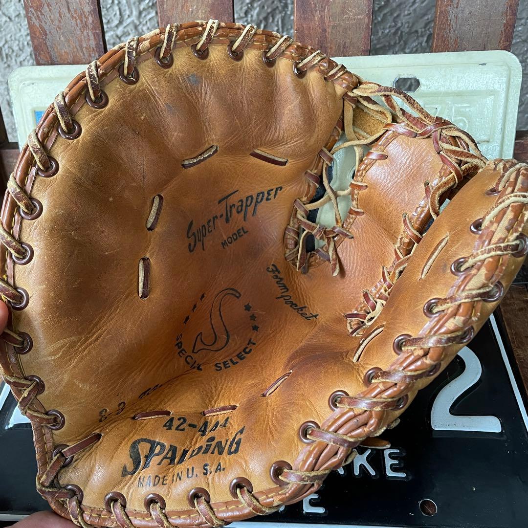 貴重！40's〜50's OLDアメリカアンティーク野球グローブ本革USAレザー