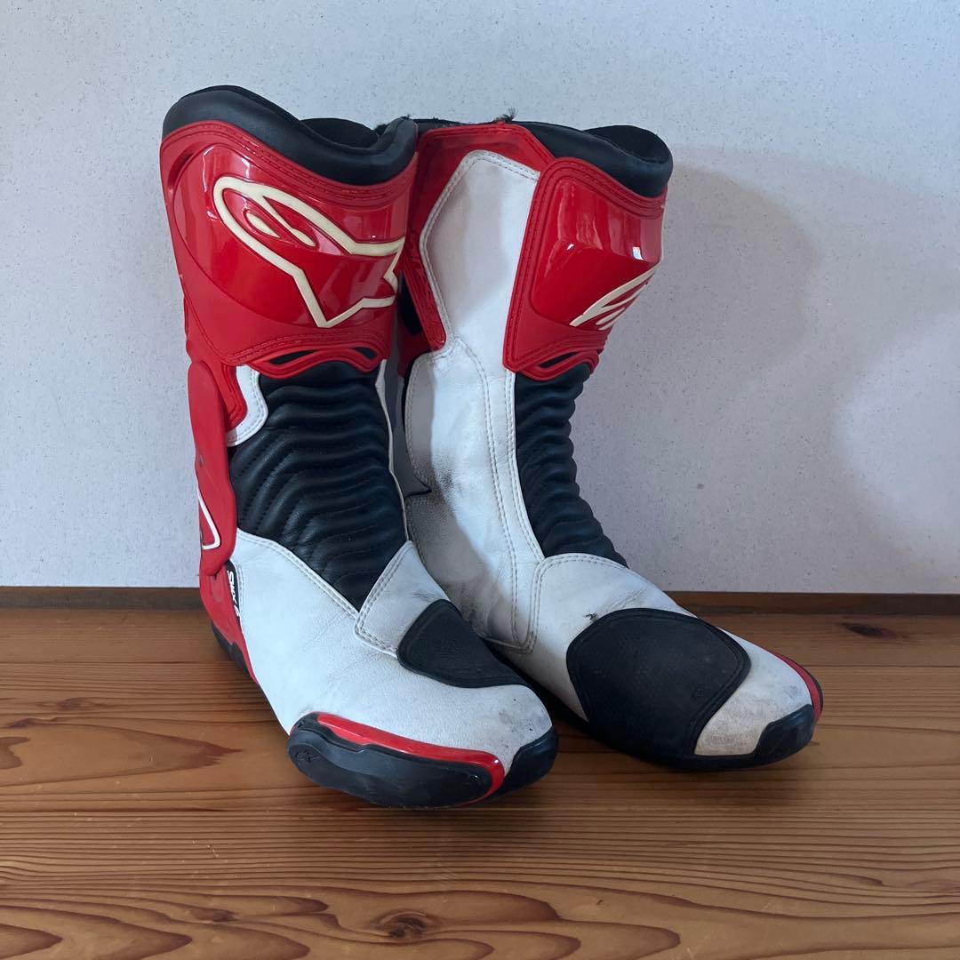 Alpinestars バイクブーツ 26.5cm 赤白黒