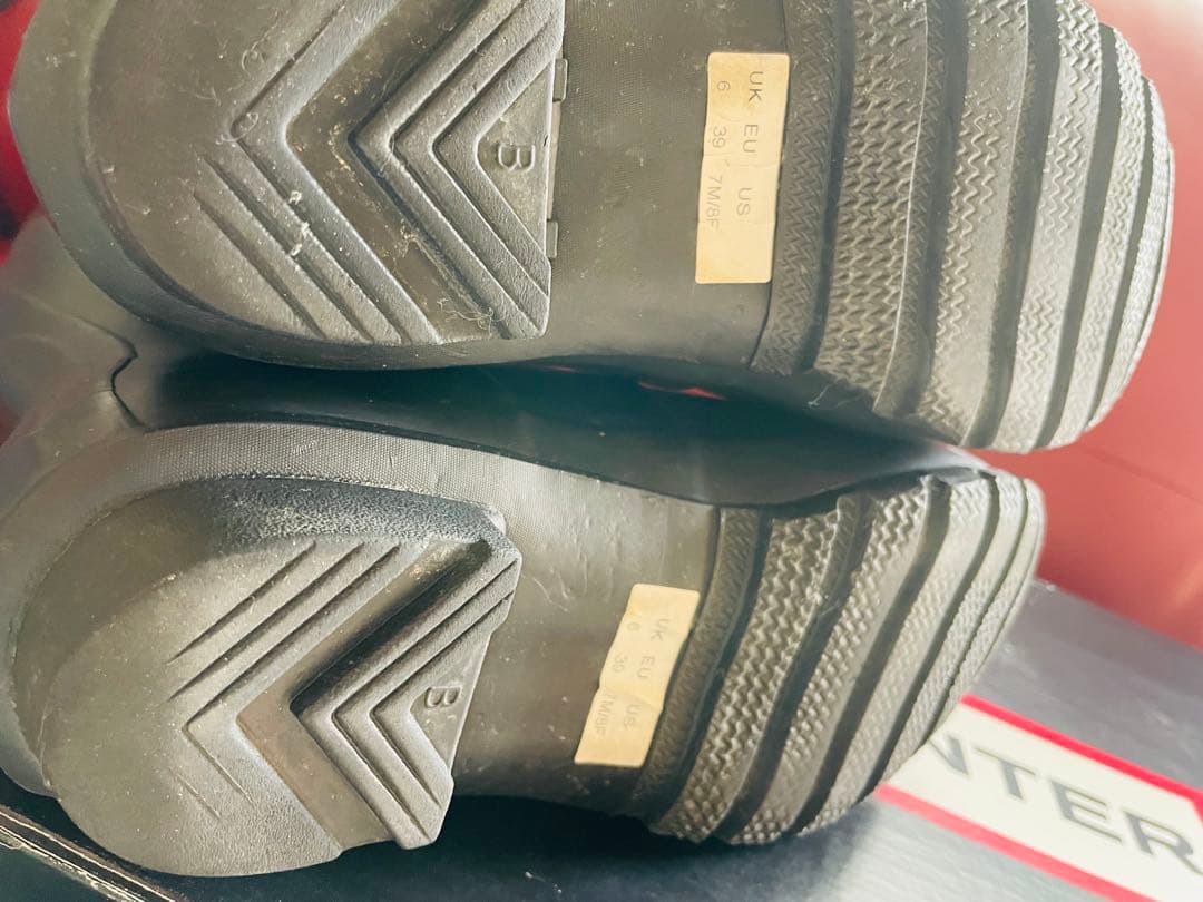 【美品】【正規品】ロングレインブーツ25cm〜25.5cm ハンターブ