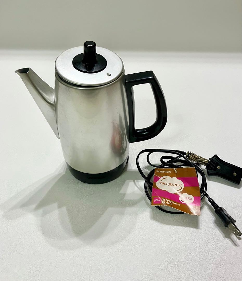 昭和レトロ 昭和家電 東芝 電気ポット0.85L PL-546 - メルカリ
