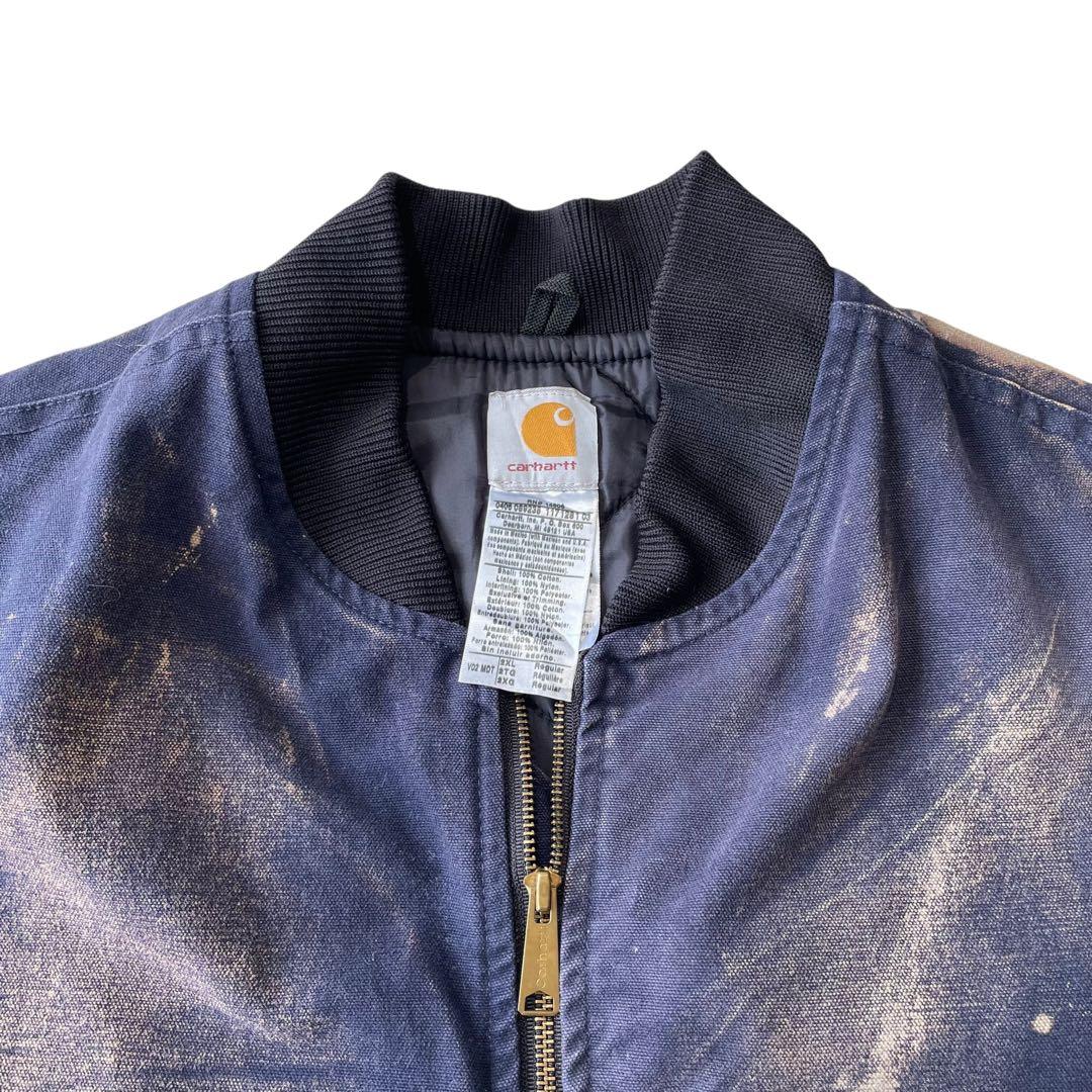鬼フェード 雰囲気極上 カーハート ネイビー ダックベスト 90s~ - メルカリ