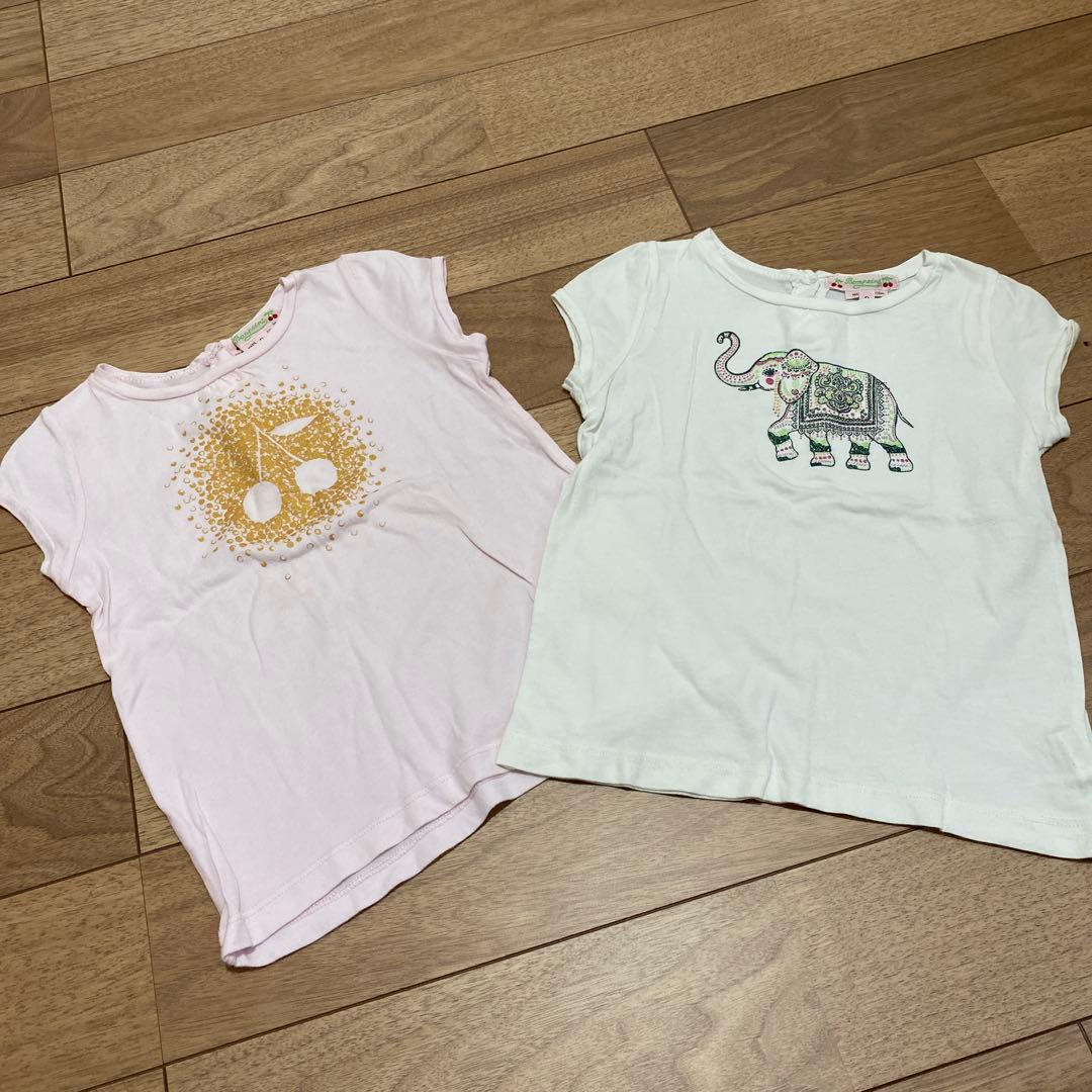 Bonpoint Tシャツ2枚セット｜なるみん✨断捨離] Bonpoint イラスト付き