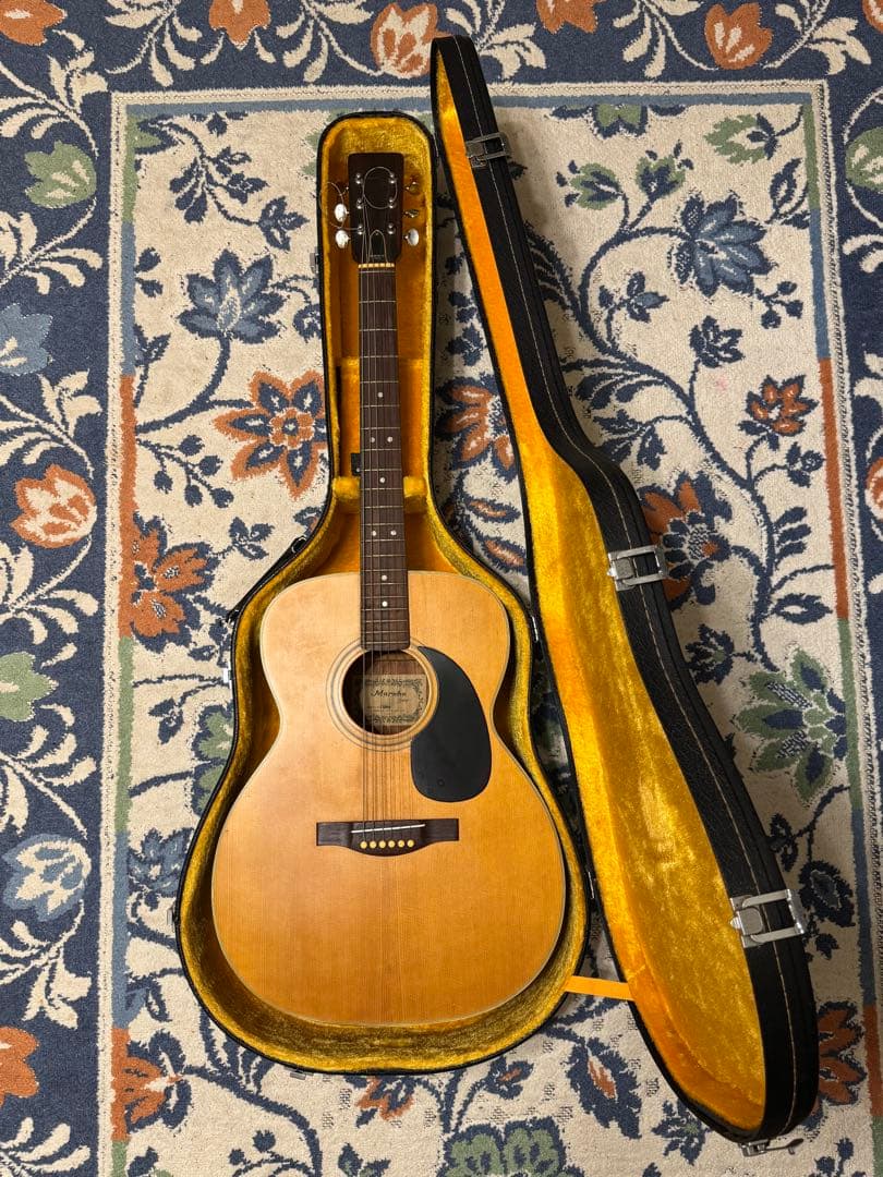 n*y様 1970年代 アコースティックギター　マルハ F120M ジャパンビン Yahoo!オークション -「マルハギター」の落札相場・落札価格