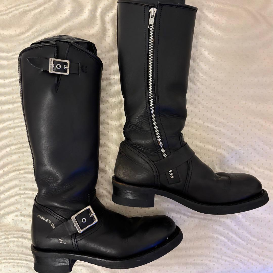 ハーレーダビッドソン エンジニアブーツ ブラック 38(24~24.5cm)