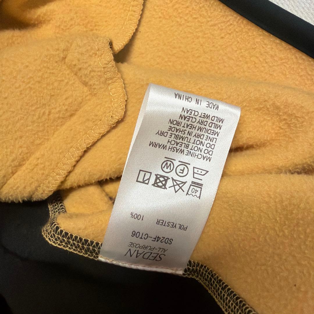 SEDAN ALL-PURPOSEフリースベスト イエロー/ブラック